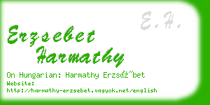 erzsebet harmathy business card